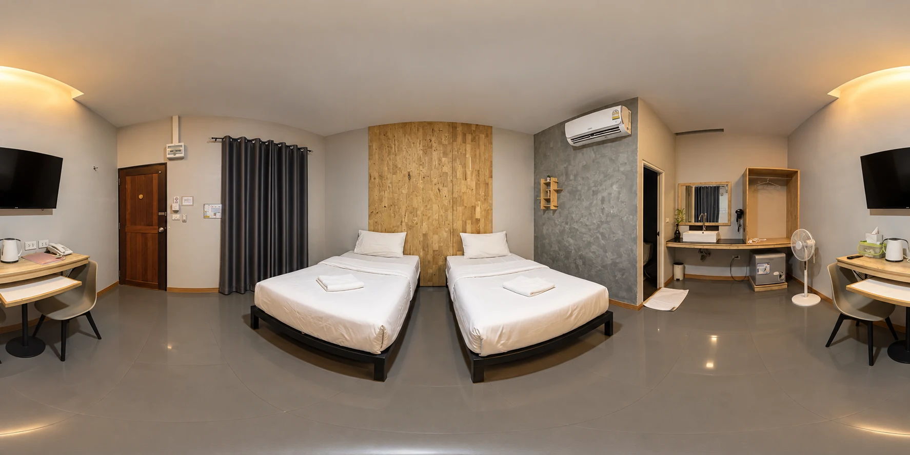 ตัวอย่างภาพภายในห้องพักแบบ 360 องศา